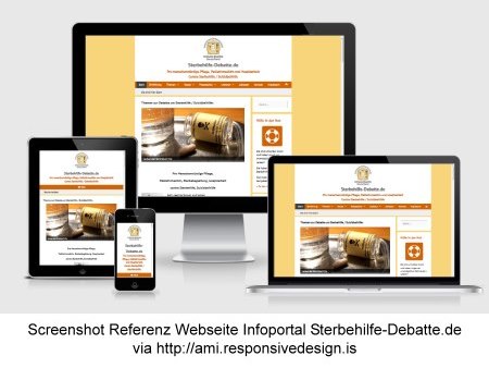 Screenshot Referenz Webseite Infoportal Sterbehilfe-Debatte.de