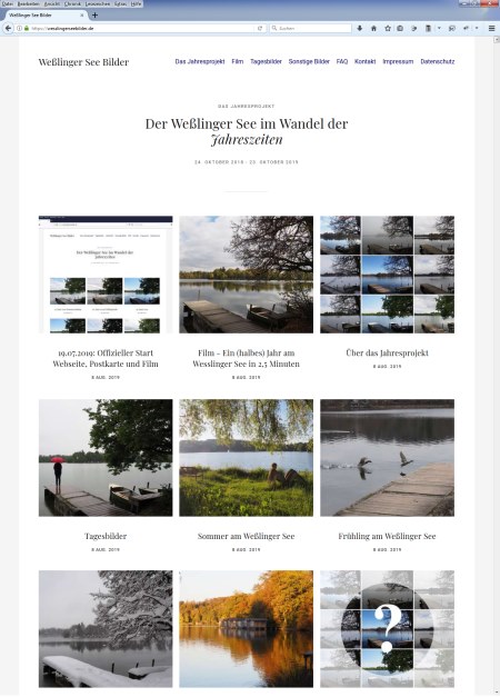 Screenshot Seebilder-Seite